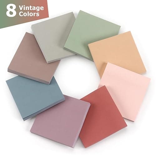 Osboo Sticky Notes 3x3 Self-Stick Notes Pads with 8 Morandi Colors, Easy to Post for Office, School, Home, 8 Pads/Pack, 80 Sheets/Pad thumbnail 4