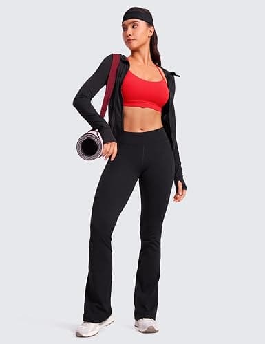 CRZ YOGA Butterluxe Y Back Sports Bras | Light Support, Removable Pads, Yoga, Extremely Soft, Scoop Neck, Spaghetti Strap, for Women thumbnail 3
