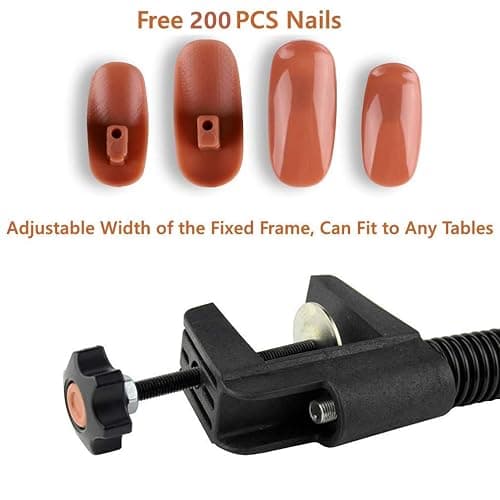 Nail Trainning Practice Hand for Acrylic Nail-Flexible Nail Training Hand Kits, False Fake Mannequin Model Train Hand with 300 PCS Nail Tips, Nail Files thumbnail 8