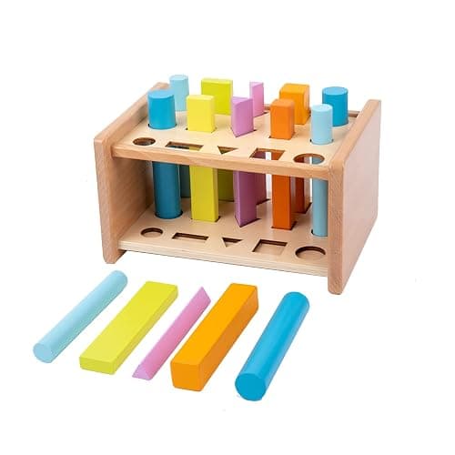 Montessori Shape Matching Toys - Wooden Shape Sorting Toys for 1-3 Years Old Children - Educational Toy for Preschoolers - Image 1