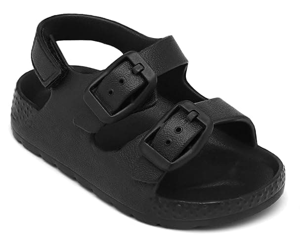 ChayChax Toddler Boys Girls Double Buckle Sandals Children's Adjustable Back Strap Water Sandal - Image 1