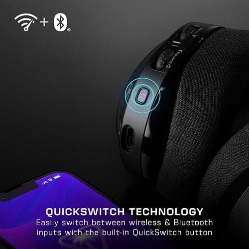 Turtle Beach Stealth 600 Wireless Multiplatform Amplified Gaming Headset for PS5, PS4, PC, & Mobile – Bluetooth, 80-Hr Battery, Noise-Cancelling Flip-to-Mute Mic, 50mm Speakers – Black thumbnail 2
