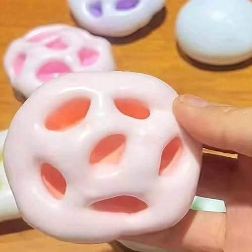 Coconut Oil Stress Ball , Fidget Squishy Toys , Portable Squeeze Vacuum Stress Shapeable Ball Toys , Sand Glutinous Crunchy Stress Ball , Stretchy Fidgety Toy Classroom Prize Adult Kids thumbnail 4