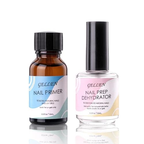 Gellen Nail Dehydrator and Nail Primer, Long-Lasting Air Dry (Acid Free) for Acrylic Powder and Gel Nail Polish, Superior Protein Bonding, 15ML / 0.5 oz Each thumbnail 8