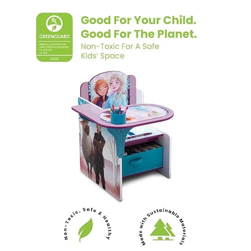 Delta Children Chair Desk with Storage Bin, Disney Frozen II thumbnail 4