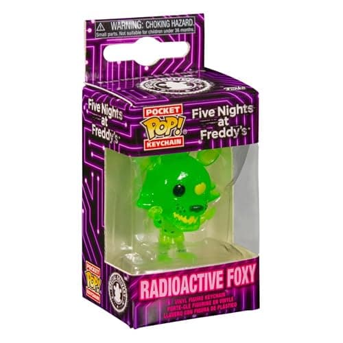 Funko Pop Keychain: Five Nights at Freddy's - Radioactive Foxy - FNAF Novelty Keyring - Collectable Mini Figure - Stocking Filler - Gift Idea - Official Merchandise - Video Games Fans thumbnail 2