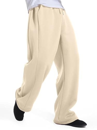 ZUGJAM Men's Baggy Sweatpants Wide Leg Lounge Sweat Pants with Pockets thumbnail 4