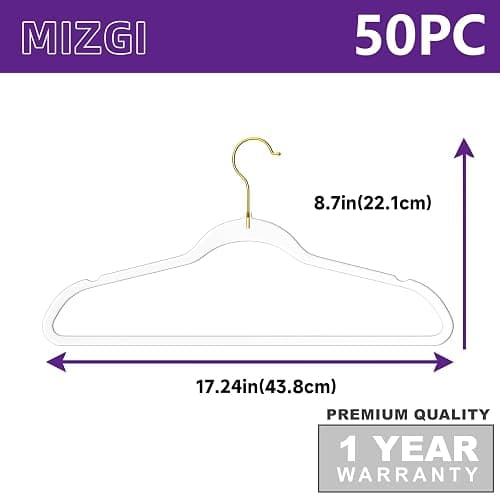 Premium Clear Invisible Acrylic Hangers,Crystal Plastic Hangers,Clear Hangers 50 Pack Ultra Slim & Space Saving Suit Hangers for Coats, Pants & Dress Clothes thumbnail 2