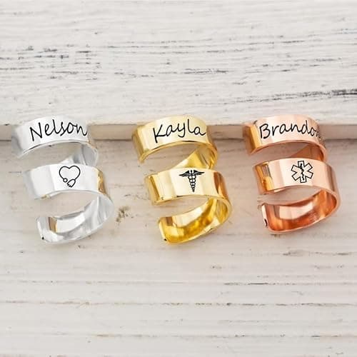 Personalized Stethoscope Name Tag Custom Stethoscope ID Charm Accessories Nurse Gifts for Doctor Vet thumbnail 6