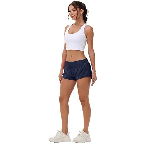 Aurefin Lightweight Athletic Shorts for Women, Quick Dry Running Shorts with Zip Pocket and Liner Womens Gym Workout Shorts thumbnail 8