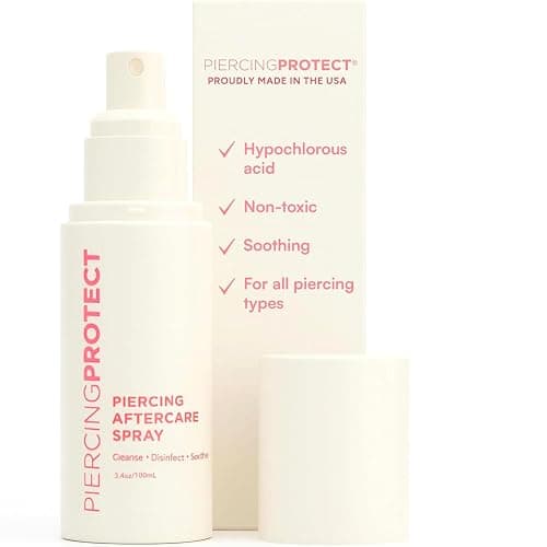 Piercing Aftercare Spray Hypochlorous | Non-Toxic Ear Piercing Cleaner with No Alcohol | for Sensitive Skin, Soothe & Protect PiercingProtect® - Image 1