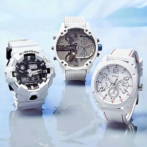 Casio Men's 'G Shock' Quartz Resin Casual Watch, Color:White (Model: GA-700-7ACR) thumbnail 3