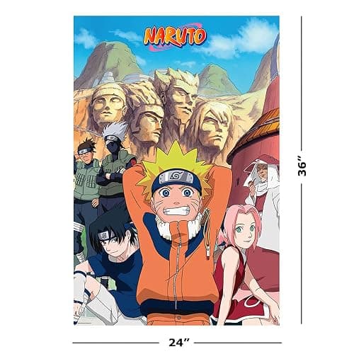 Naruto - Manga/Anime TV Show Poster (Group - Naruto & Friends) (Size: 24" x 36") thumbnail 2