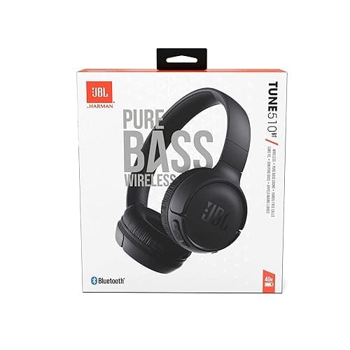 JBL Tune 510BT - Bluetooth headphones with up to 40 hours battery, microphone for call, foldable and comfortable, Android and iOs compatible (Black) - Black - headphones thumbnail 4