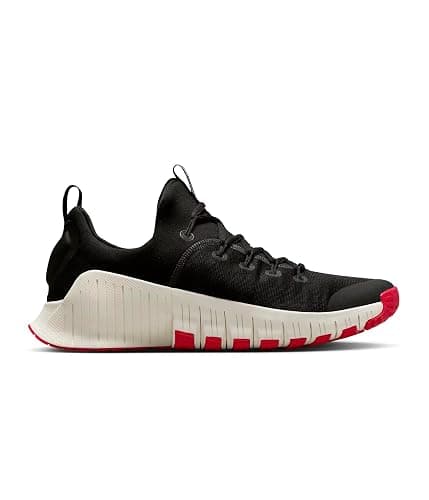 Nike Free Metcon 6 Men's Workout Shoes (Black/University Red/Sail) thumbnail 2