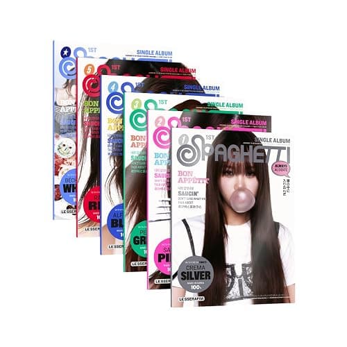LE-SSERAFIM Spaghetti [Compact ver.] 1st Single Album (Random ver.) - Image 1