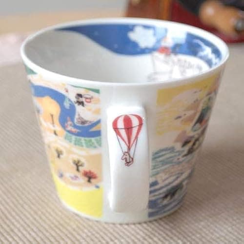 Moomin Valley Map Design Soup Mug Cup Yamaka Japan thumbnail 2