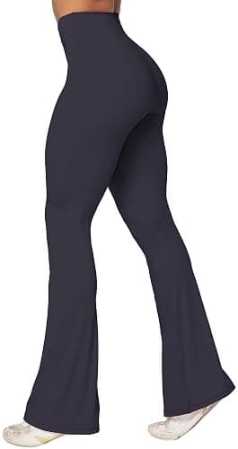 Sunzel Flare Leggings, Crossover Yoga Pants with Tummy Control, High-Waisted and Wide Leg - Image 1