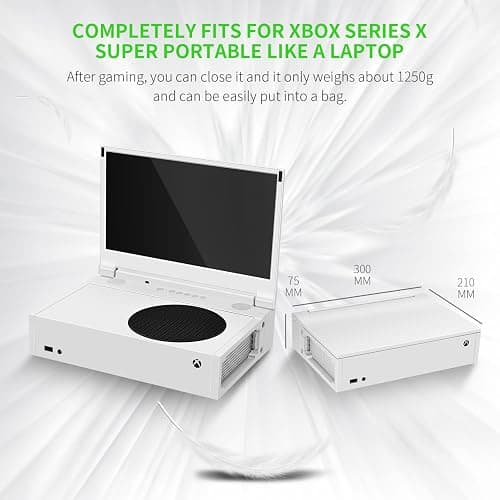 G-STORY 12.5‘’ Portable Monitor for Xbox Series S, 1080P Portable Gaming Monitor IPS Screen for Xbox Series S（not Included） with Two HDMI, HDR, Freesync, Game Mode, Travel Display thumbnail 7