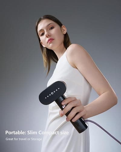 G6 Steamer for Clothes, Portable Travel Steamer Iron for Clothes, Just 0.7lbs Lightly, 10 Minutes of Continuous Steam, 900W Light Steame Irons for travel and home thumbnail 5