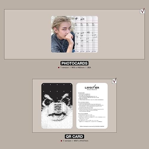 V - [Layover] (WEVERSE ALBUMS Ver.) Out Box + Photobook + Lyric Book + Photocards + QR Card + 2 Extra Photocards thumbnail 4