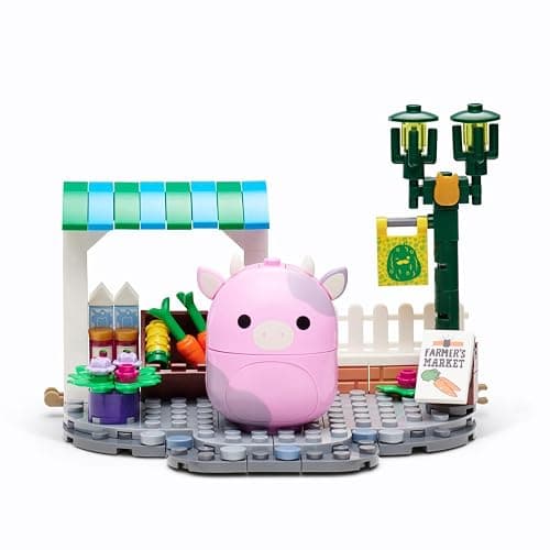 BLDR Squishmallows Patty's Farmers Market Building Set - Patty The Pink Cow Buildable Figure - Squishmallows Fans 8+, 0046 thumbnail 3