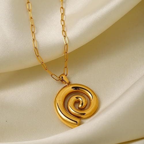 INNERDIVA Gold Seashell Pendent Necklace Bohemian Necklaces Summer Beach Necklaces for Women thumbnail 6