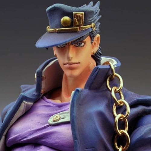 MABAIUDE JJBA Kujo Jotaro Action Figure, 16cm Anime Figure Statue Model, Movable Figure with Accessories, Face Changeable, JJBA Figure Handmade Collectible Gifts thumbnail 5
