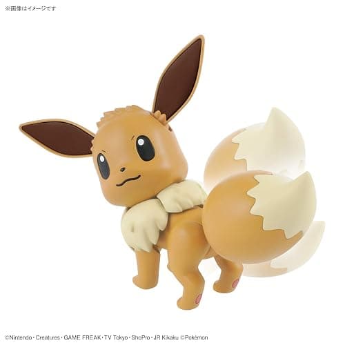 BANDAI Hobby Pokémon Eevee Model Kit - Easy Assembly Snap-Together Plastic Model - Eevee Evolution Plush - No Glue Required, Highly Detailed Collectible Figure Toy for Kids & Fans thumbnail 4