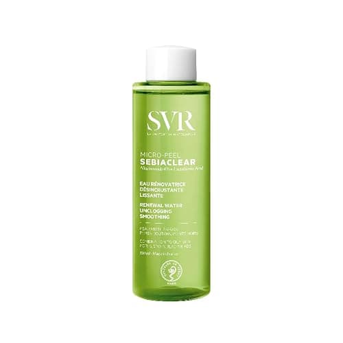 SVR - Sebiaclear Micro-Peel - Gamme Sebiaclear – Eau rénovatrice exfoliante et anti-imperfections – Pour peaux sensibles à tendance acnéique – Niacinamide 4%, PHA, Zinc – 150 ml - Image 1