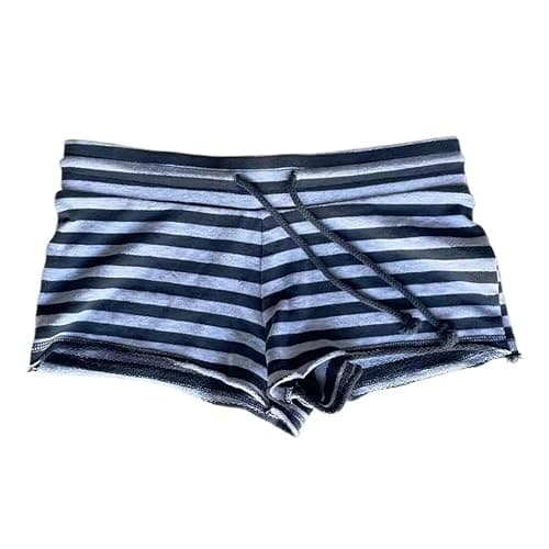 NIUVOO Womens Y2k Boxer Shorts Summer Wide Leg Athletic Booty Pj Shorts Teen Girls Trendy Emo 2000s Clothes Streetwear thumbnail 4