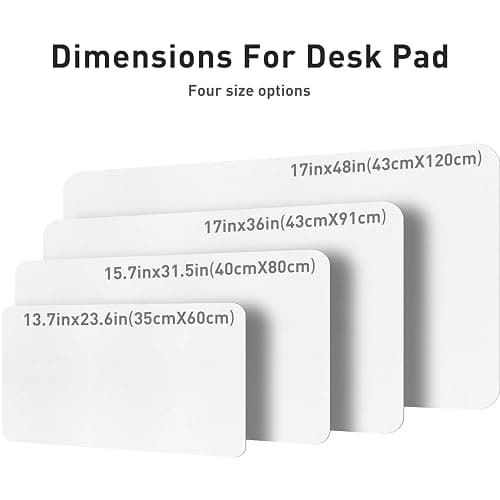 Aothia Leather Desk Pad Protector, Mouse Pad, Office Desk Mat, Non-Slip PU Leather Desk Blotter, Laptop Desk Pad, Waterproof Desk Writing Pad for Office and Home (23.6" x 13.7", Off-White) thumbnail 8