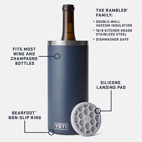 YETI Rambler Wine Chiller, Fits Most Wine Bottles, White thumbnail 4