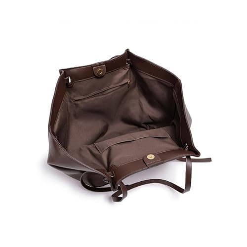 FJZFXKZL Women's Tote Bag, Leather Large Shoulder Shopper Handbag With Detachable Strap, Vintage For School, Work, Travel, Office thumbnail 5
