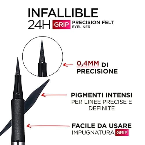 L'Oréal Paris Infallible Precision Felt Eyeliner 01 Black thumbnail 3