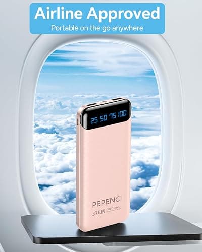 Portable Charger, 10,000 mAh Power Bank, USB C in&Out Fast Charging Battery Pack Compatible with iPhone 15/15 Plus/15 Pro/15 Pro Max, iPhone 14/13/12 Series, Samsung Galaxy etc.-Pink thumbnail 4