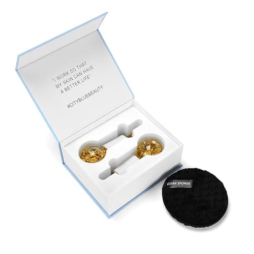 CIBLUTY Ice Cryo Sticks Facial Globe with Golded Essence- 2PC Cooling Globes for Cold or Hot Skin Massagers, Face Globe for Skin Care Routine thumbnail 8