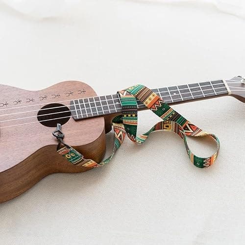DreamAug Ukulele Strap, Adjustable Mayan Style Ethnic Guitar Strap with Clip, 23"-55" ，for Acoustic Guitar, Electric Guitar, Bass, and Ukulele thumbnail 5