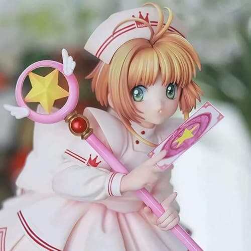 YLQANONG Cardcaptor Figures Kinomot Anime Figure Statues PVC Cerberu Anime Action Figurine for Fans 22CM thumbnail 6