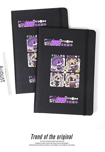 Murder Uzi Drone Notebook, 8.3 x 5.5 Inch, 76 Sheets / 152 Pages Diary, Cartoon Journal Book for Women Men, Thick Paper Drawing Book thumbnail 3