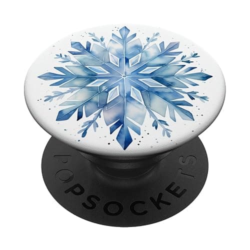 Watercolour Snowflake PopSockets Adhesive PopGrip - Image 1
