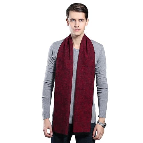 Mens Scarves Winter Warm Fashion Formal Classic Long Soft Scarf for Men Holiday Gift - Image 1