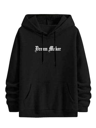 SHENHE Men's Oversized Graphic Hooded Sweatshirt Letter Figure Print Hoodie Pullover Top thumbnail 2