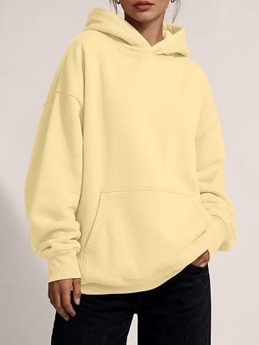Trendy Queen Women Oversized Hoodies Fall Outfits | Gentle Skin Feel, Aesthetic Drop Shoulder, Large Kangaroo Pocket, Seamless Daily Outfit Match thumbnail 2
