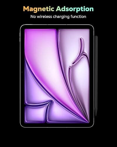 Moko Pencil for iPad(A16) 11th 10th Gen,USB-C Fast Charging,Black | Stylus Pen for 2018-2026 Apple iPad 11/10/9/8/7/6/A16, Mini 7-5, Air M4-M2 11"/13"/5/4/3, Pro 13"/12.9"/11" Tilt Sensitivity thumbnail 6