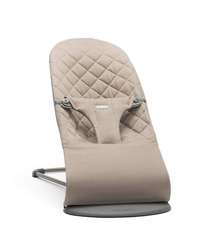 BabyBjörn Babywippe Bliss, Gewebt, Klassische Steppung, Sandgrau - Image 1