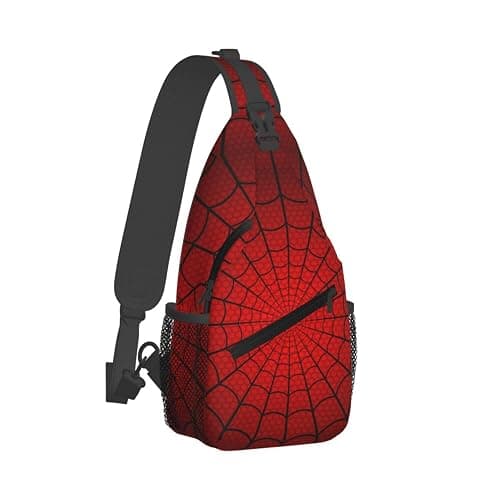 YOZIRIBO Spider Web Sling Bag for Men Women, Crossbody Backpack Purse Chest Daypack Shoulder Bag for Sports Hiking Running Travel - Image 1