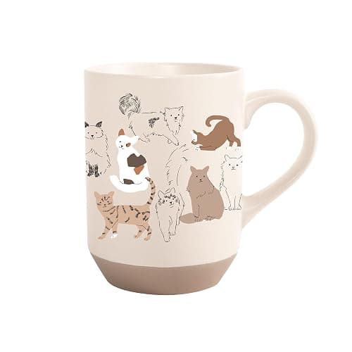 Fringe Studio "PENCIL CATS" Stoneware New York Mug, PetShop Collection (429071) - Image 1