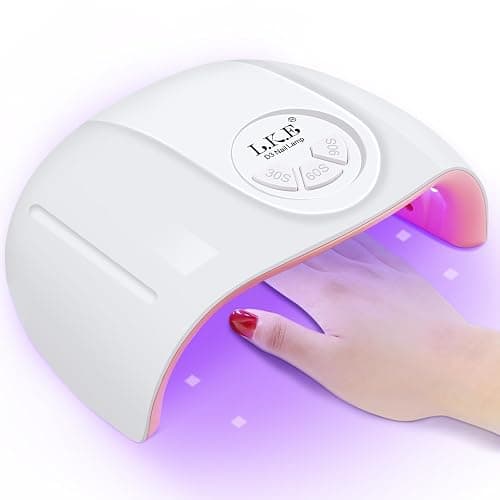 Wisdompark UV Nail Lamp, 72W UV Light for Gel Nails with 21 LED Lights Nail Lamp 3 Speed Timer Fast Curing Poly Gel Polish, Professional Manicure Lamps for Home Salon Nail Art Tools - Image 1