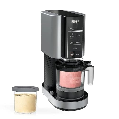 Ninja NC300 CREAMi Ice Cream Maker with (2) Pint Containers & Lids, Silver (Renewed) thumbnail 3